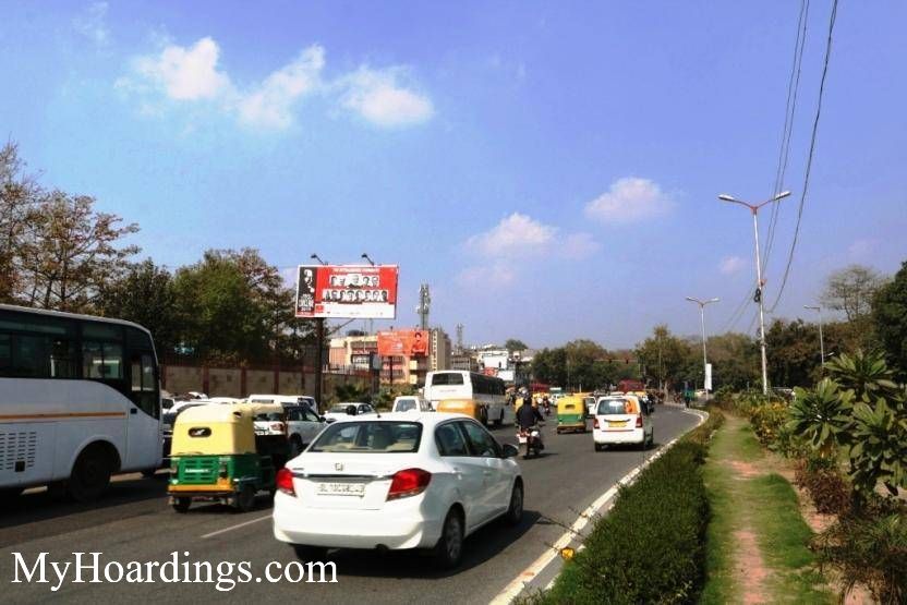 New Delhi Billboard advertising, Advertising company New Delhi, Flex Banner at Ambedkar Stadium Xing towards Delhi Gate